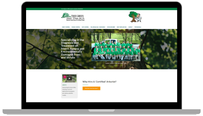 Tree Green MD Website Design